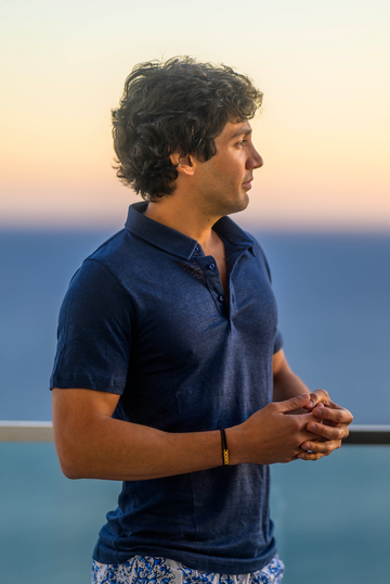 SHORT-SLEEVE NAVY BLUE POLO SHIRT